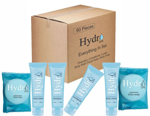 VACATION RENTAL SHAMPOO SETS HYDRO SPA - Branded Amenities by Custom Amenities Inc.