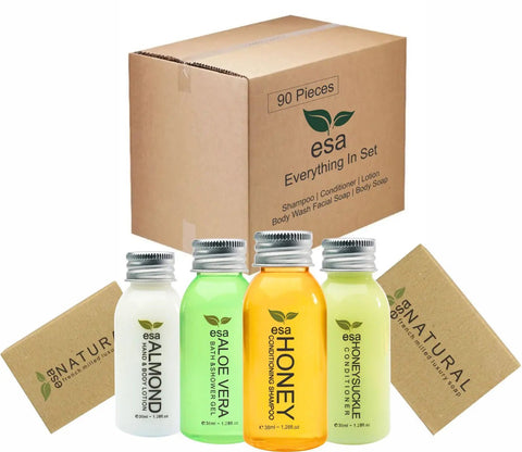 VACATION RENTAL TOILETRY BUNDLES ESA - Branded Amenities by Custom Amenities Inc.