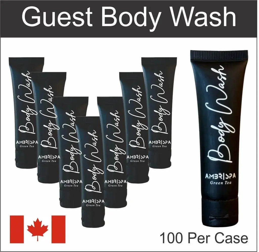 Hotel Sized Body Wash AMBR 50 pack - Branded Amenities by Custom Amenities Inc.